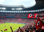 1xBit体育地址-鹿岛鹿角球迷现场助威，球队斗志昂扬